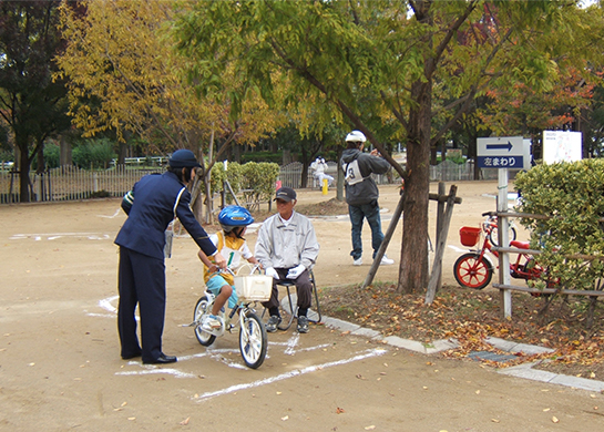 Bicycle traffic safety class