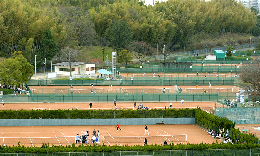 万博記念公園 テニスコート