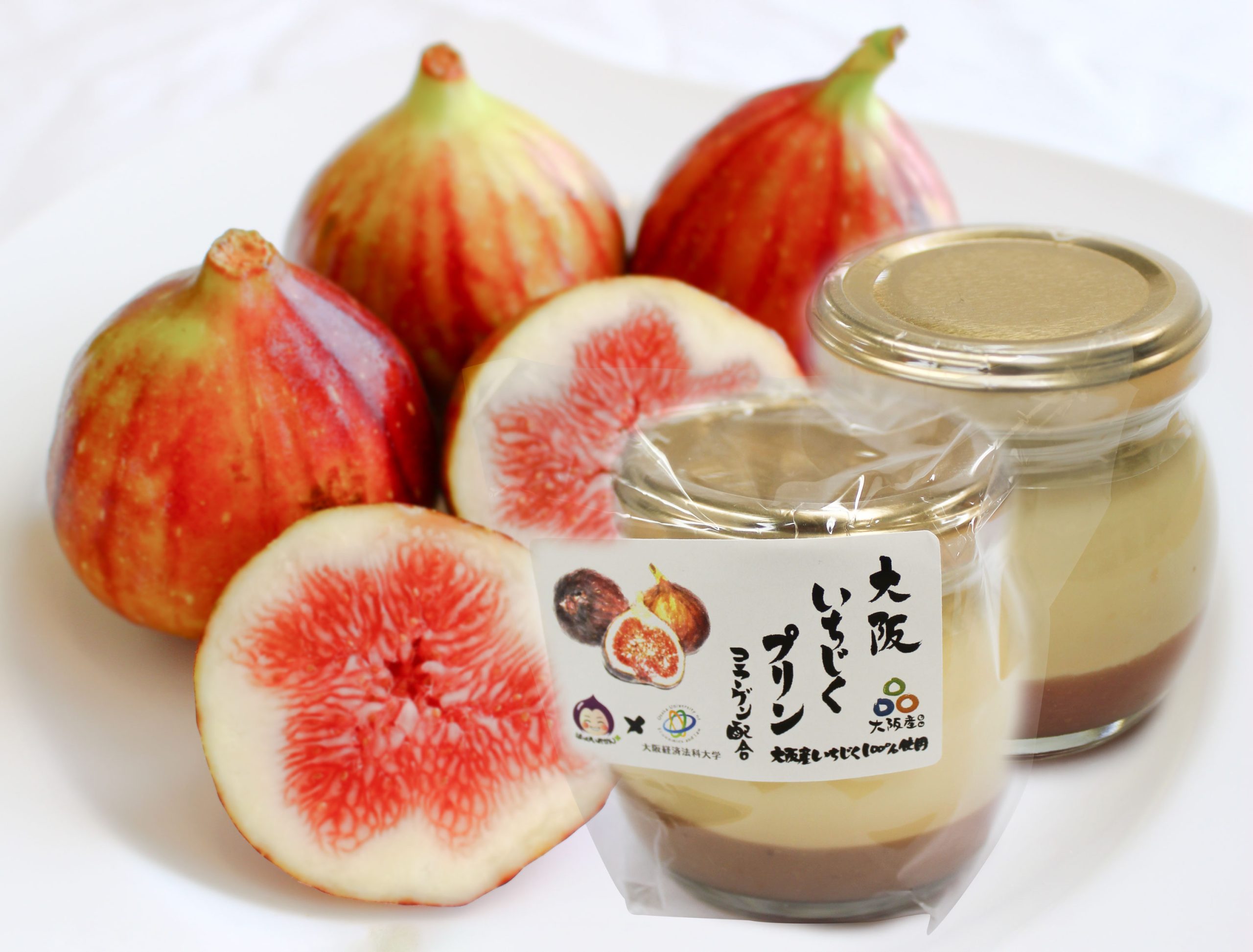 いちじくプリンの写真